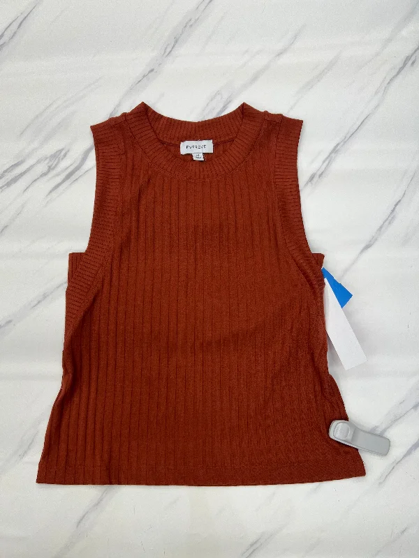 Top Sleeveless By Evereve In Orange, Size: Xs