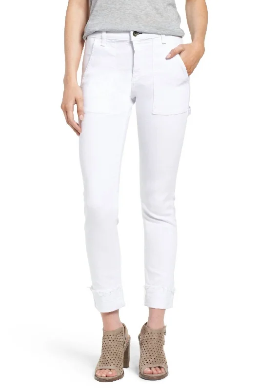 Carpenter Skinny Jean In White