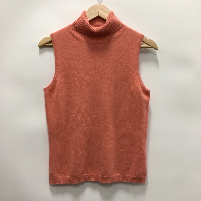 Top Sleeveless By Lord And Taylor In Orange, Size: M