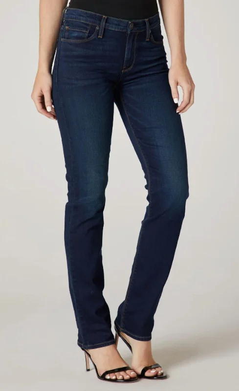 Nico Mid-Rise Straight Jean In Dark Wash