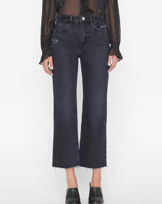 Le Jane Crop Jeans In Inkwell Rips