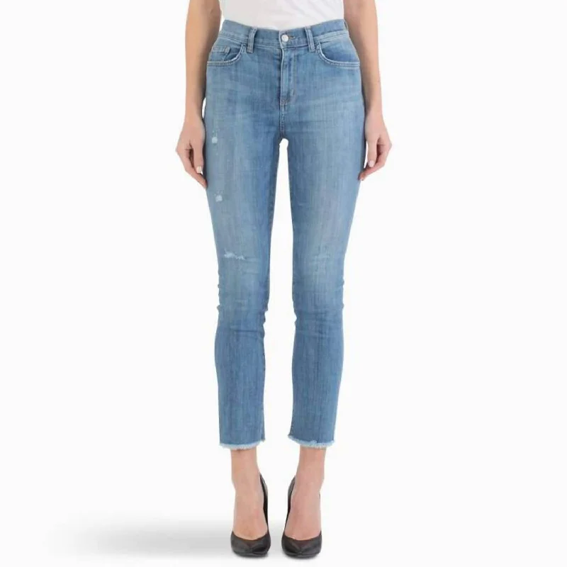 Jackie High Rise Slim Straight Crop Jean In The Look Of Love