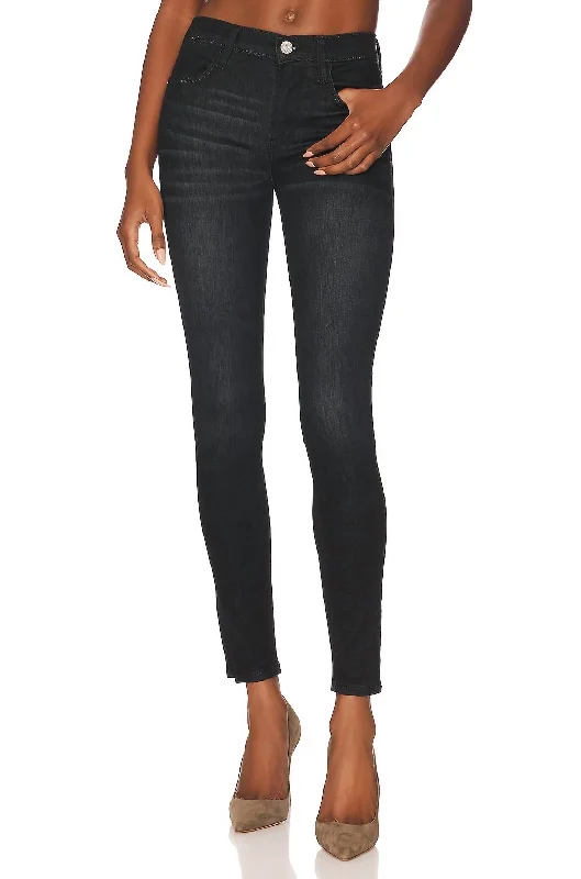 Le High Skinny Jeans In Corvo Slit