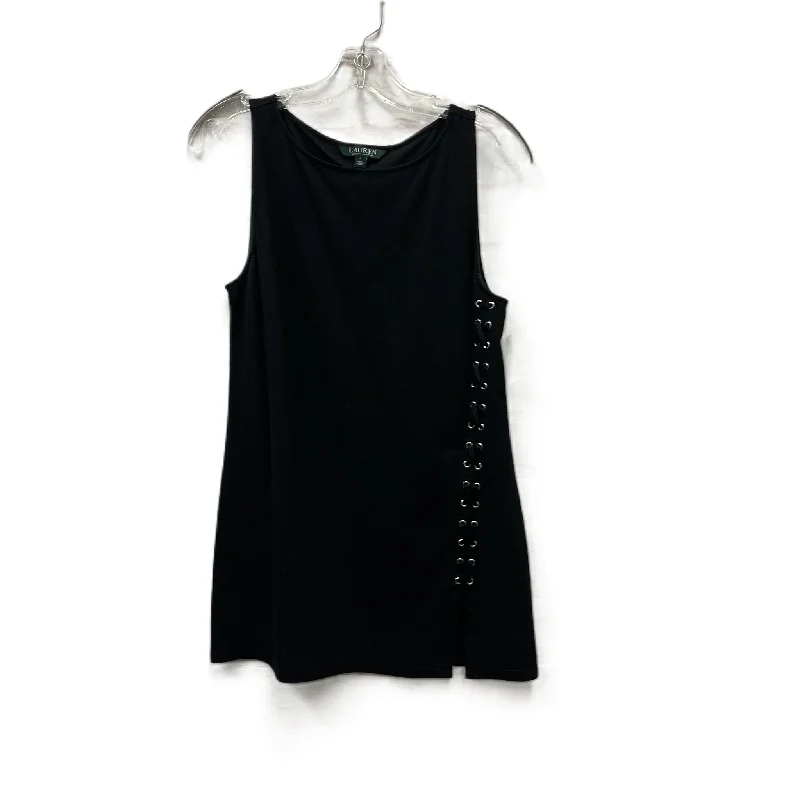 Top Sleeveless By Lauren By Ralph Lauren In Black, Size: S