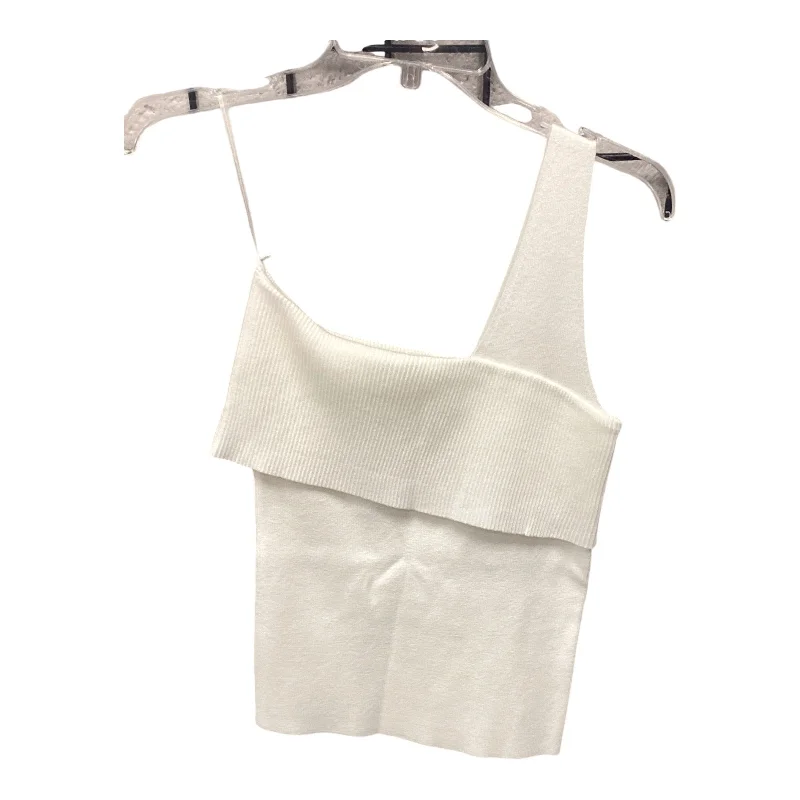 Top Sleeveless By Line & Dot In White, Size: Xs