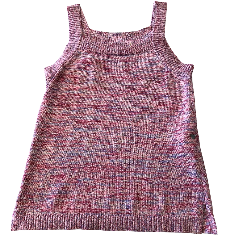 Top Sleeveless By Loft In Pink & Purple, Size: S