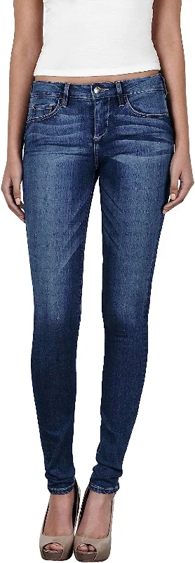 Amelia Distressed Skinny Jeans In Blue