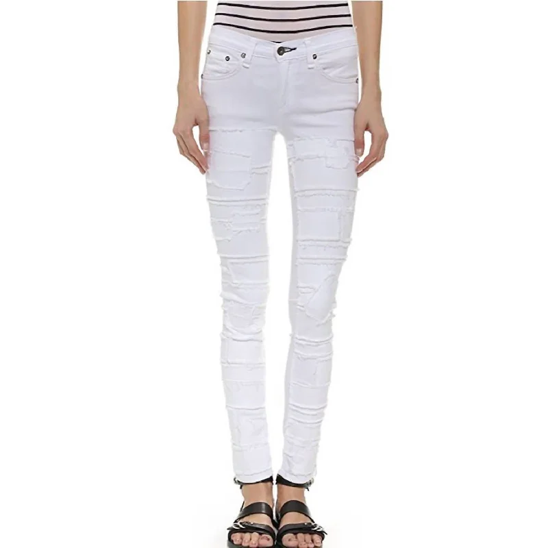 Torn Skinny Jean In White