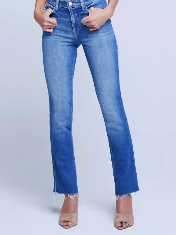 Draya High Rise Slim Jean In Douglas