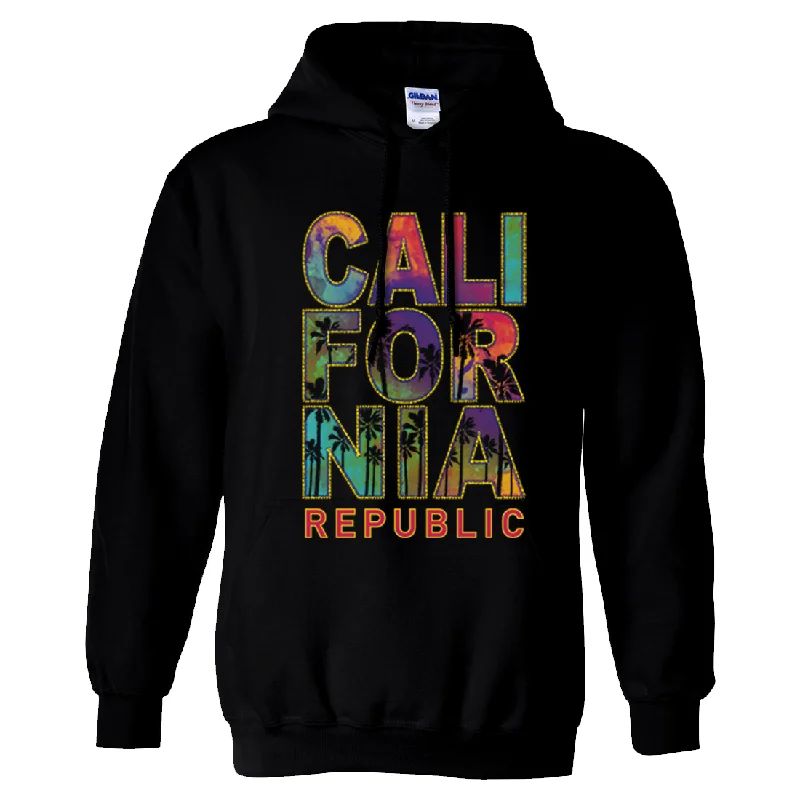 California Pastel Stitched Style Sweatshirt Hoodie