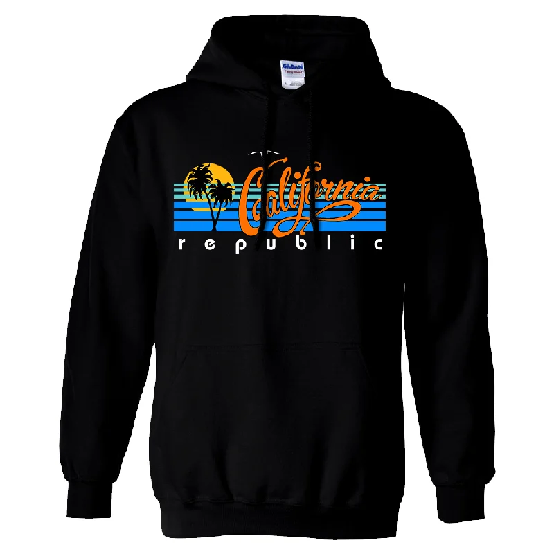 California Republic Palm Trees Sweatshirt Hoodie