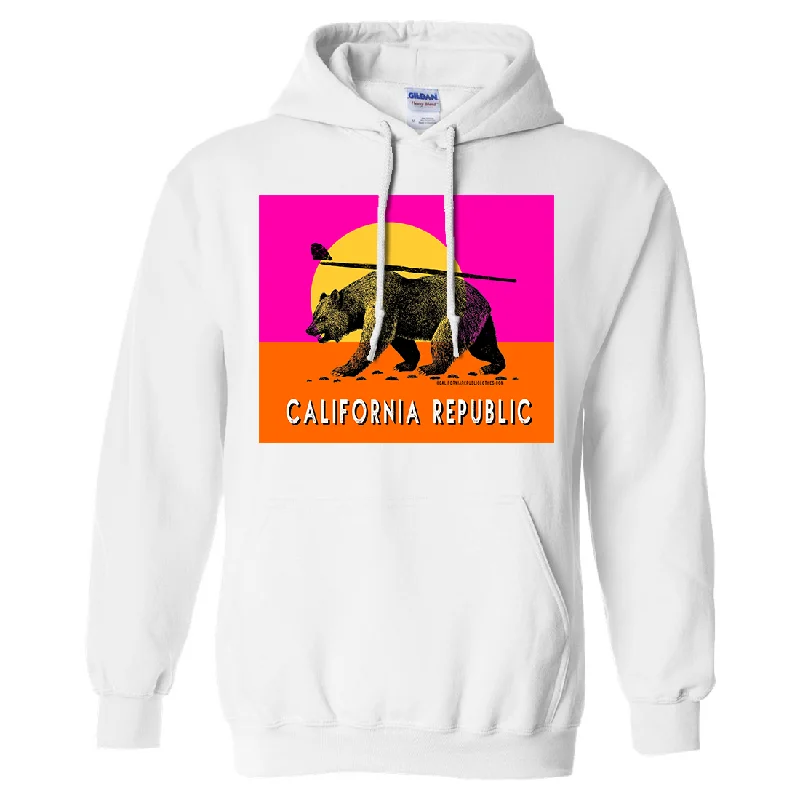 California Summer Surf Bear Sweatshirt Hoodie