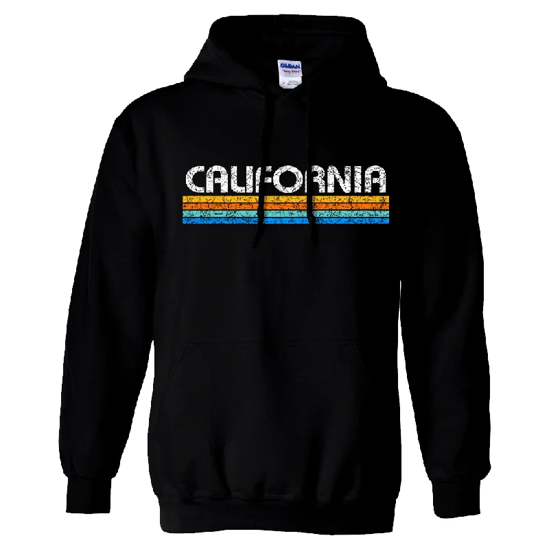 California Vintage Stripe Sweatshirt Hoodie