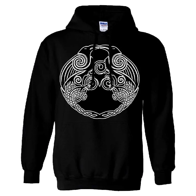 Dual Raven Two Tone Sweatshirt Hoodie