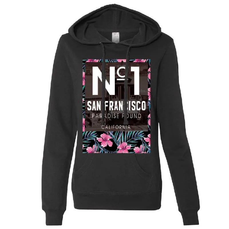 San Francisco No. 1 Paradise Found California Ladies Fitted Hoodie