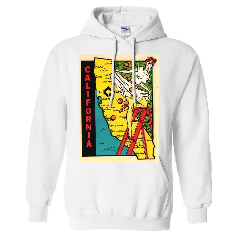 Vintage Sticker California Cal Expo Sweatshirt Hoodie