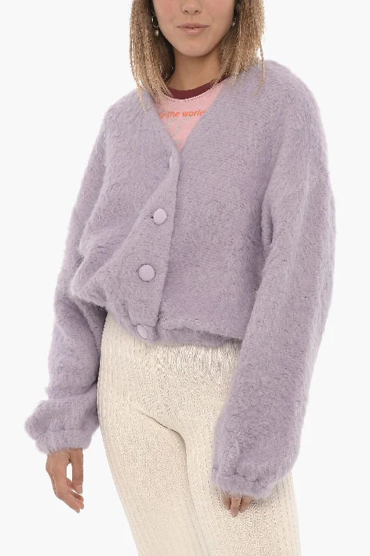 Adriana Hot Couture V-Neck FLUFFY Cardigan