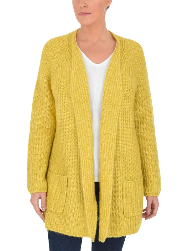 Plus Womens Knit Long Sleeves Cardigan Sweater