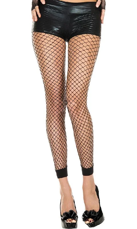 Diamond Black Net | FOOTLESS LEGGINGS