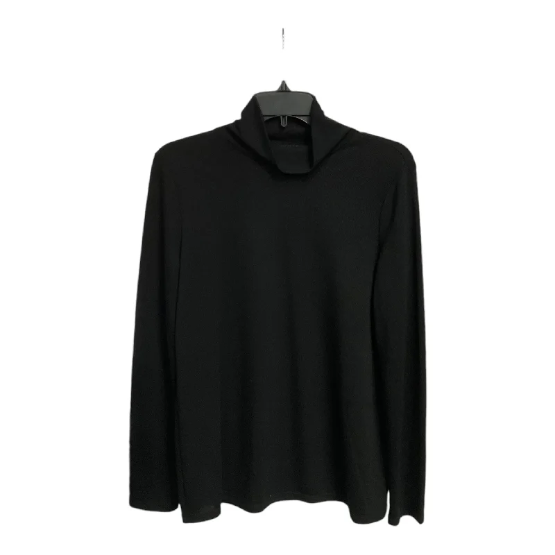 Top Long Sleeve Basic By Banana Republic In Black, Size: M