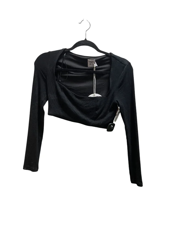 Top Long Sleeve Basic By Clothes Mentor In Black, Size: S