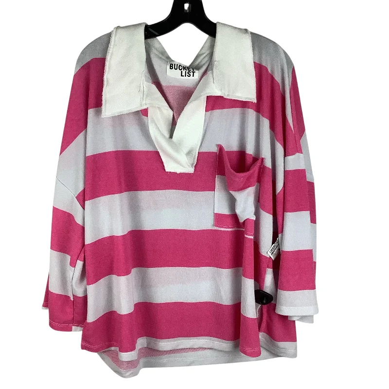 Top Long Sleeve By Clothes Mentor In Pink, Size: S