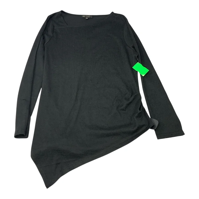 Top Long Sleeve By Diane Gilman In Black, Size: S