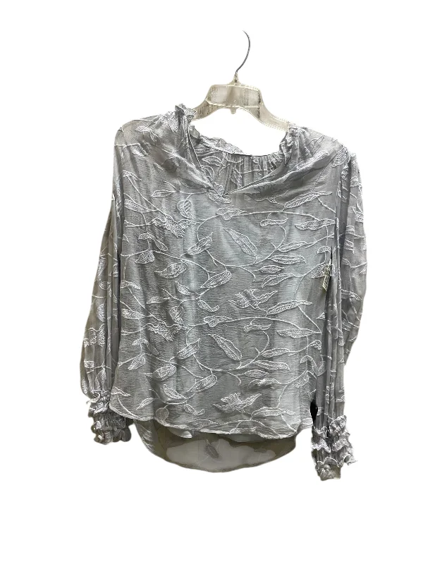 Top Long Sleeve By Elie Tahari In Blue, Size: S