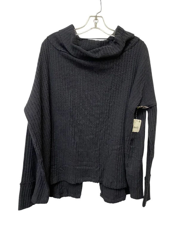 Top Long Sleeve By Free People In Black, Size: S