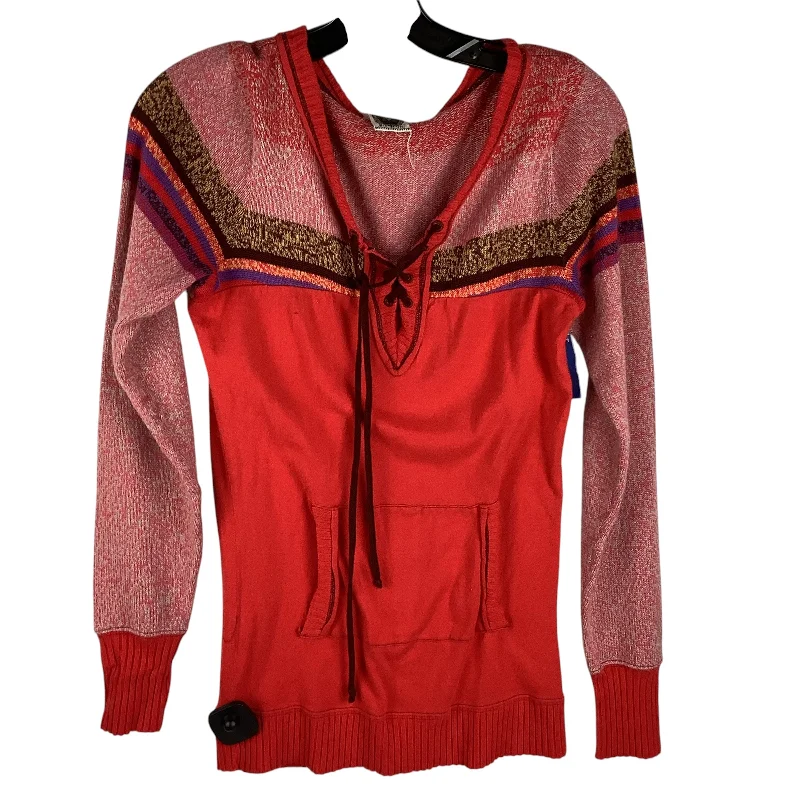 Top Long Sleeve By Free People In Red, Size: M