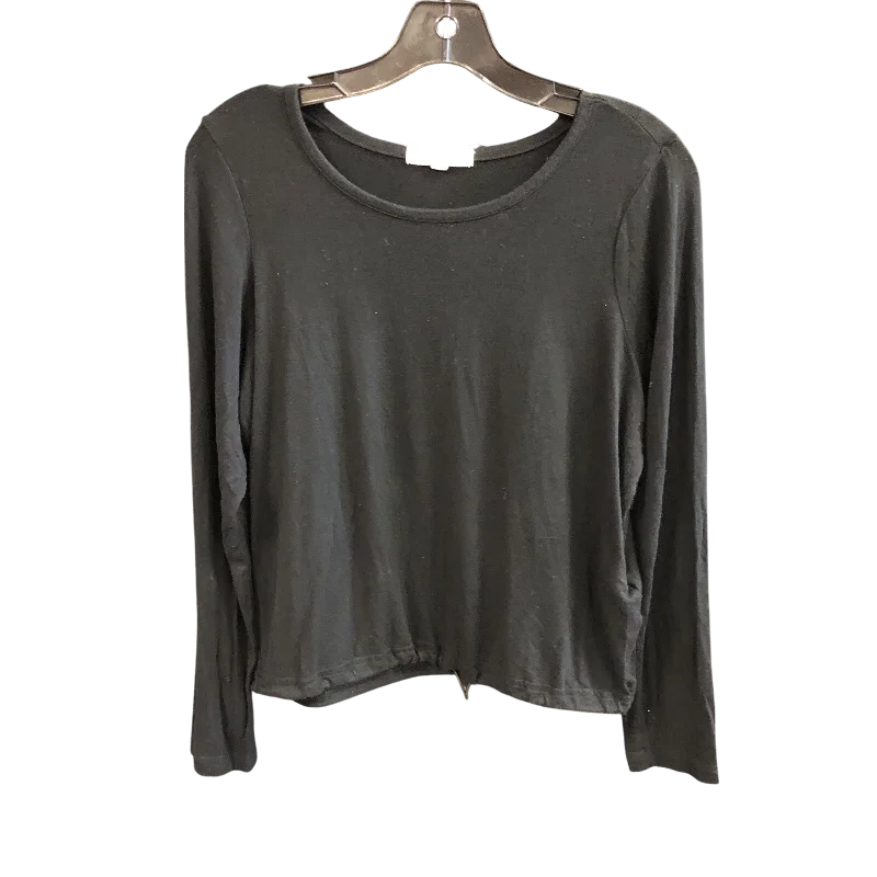 Top Long Sleeve By  Full Circle In Black, Size: L