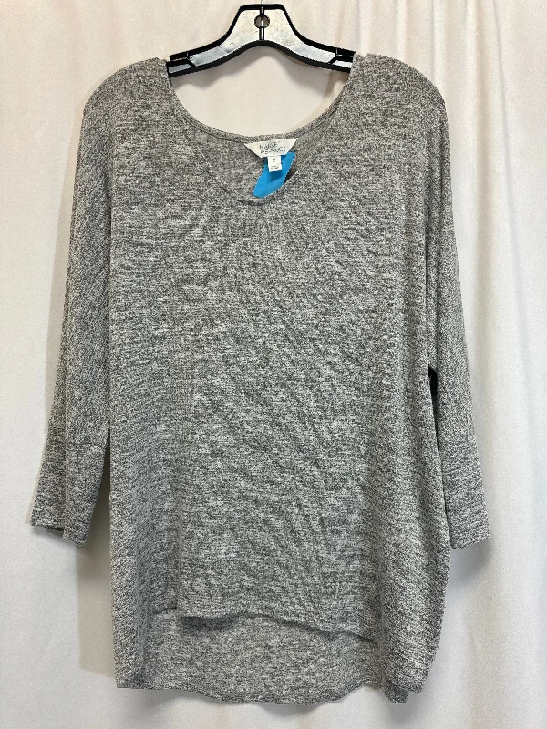 Top Long Sleeve By Market & Spruce In Grey, Size: M