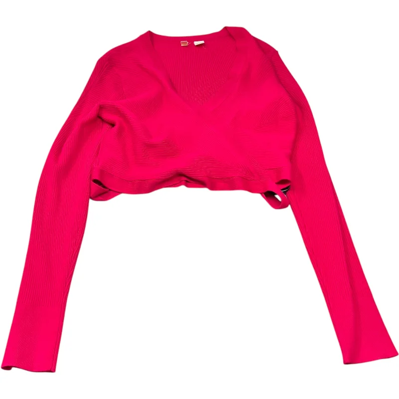 Top Long Sleeve By Moth In Pink, Size: L