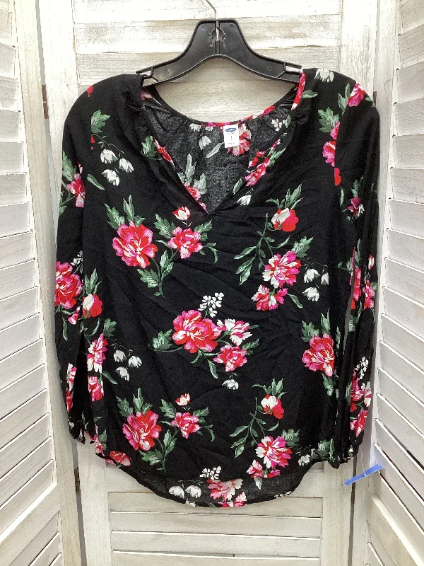 Top Long Sleeve By Old Navy In Floral Print, Size: S