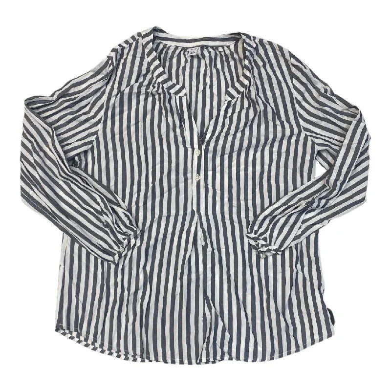 Top Long Sleeve By Old Navy In Striped Pattern, Size: L