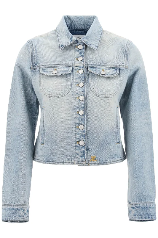 Courreges Women's blue Trucker Jacket For