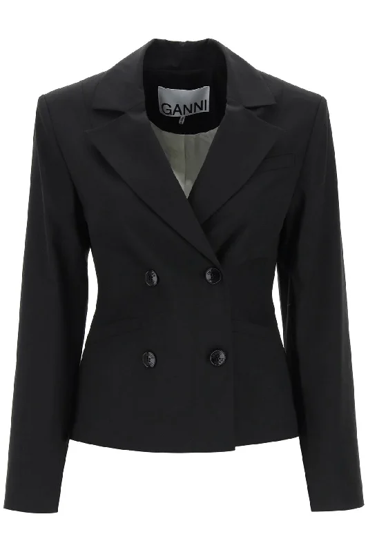 Ganni Women's Shaped Double-Breasted Jacket