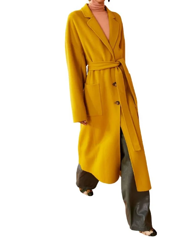 Harlow Coat In Turmeric