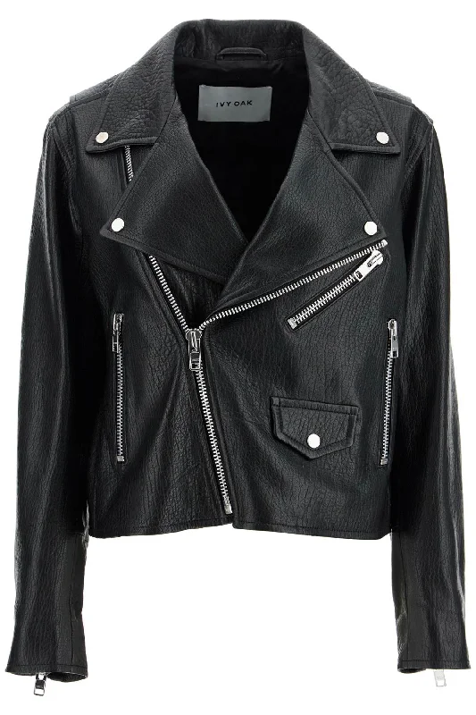 Ivy Oak Women's Lenny Sue Leather Biker Jacket