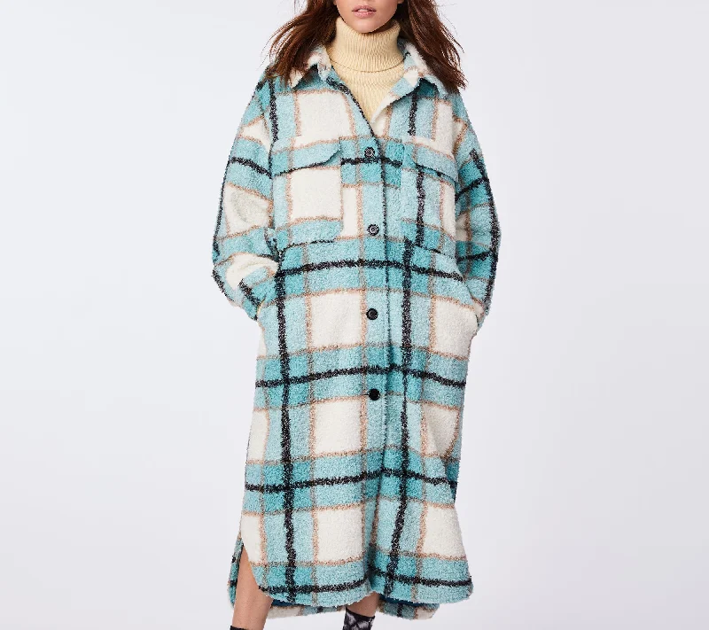 Plaid Sherpa Jacket