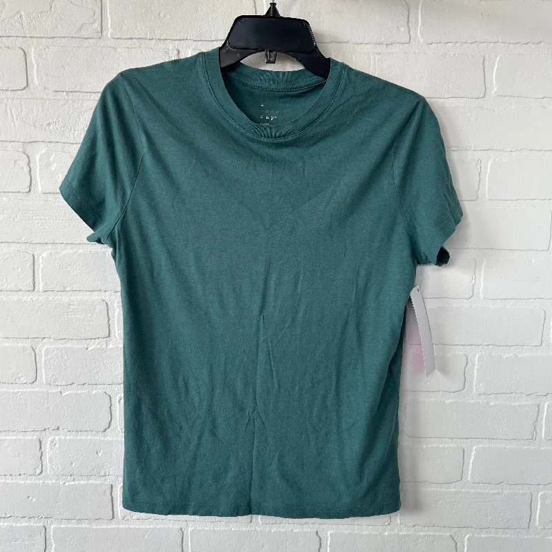 Top Short Sleeve Basic By A New Day In Green, Size: M