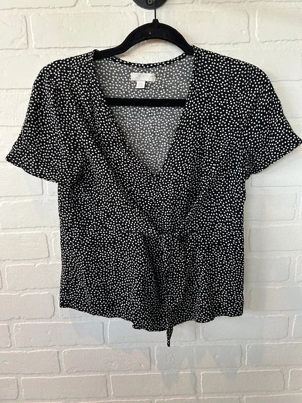 Top Short Sleeve By 14th And Union In Black & White, Size: Xs