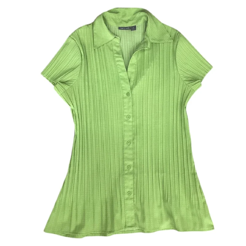 Top Short Sleeve By Apt 9 In Green, Size: M