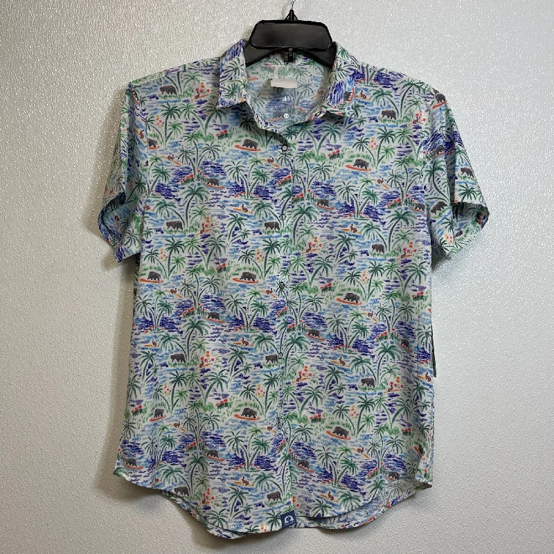 Top Short Sleeve By Clothes Mentor In Print, Size: L