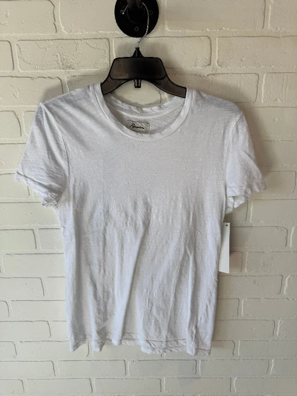 Top Short Sleeve By Cmb In White, Size: M