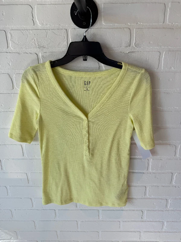 Top Short Sleeve By Gapfit In Yellow, Size: Xs