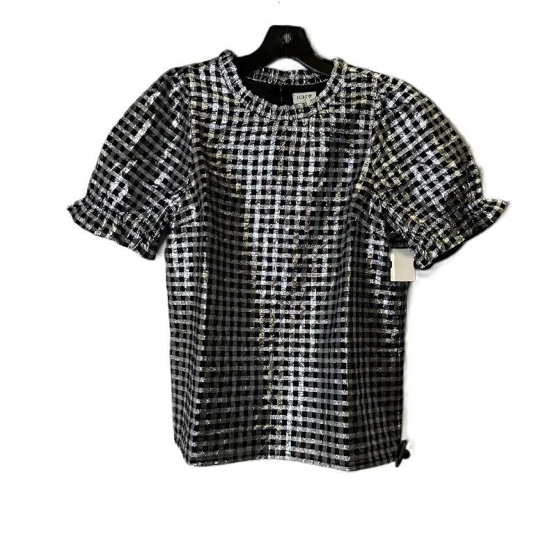 Top Short Sleeve By J. Crew In Silver, Size: S