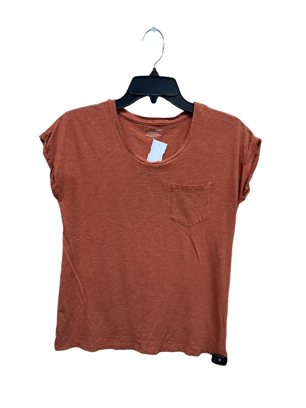 Top Short Sleeve By Max Studio In Orange, Size: S