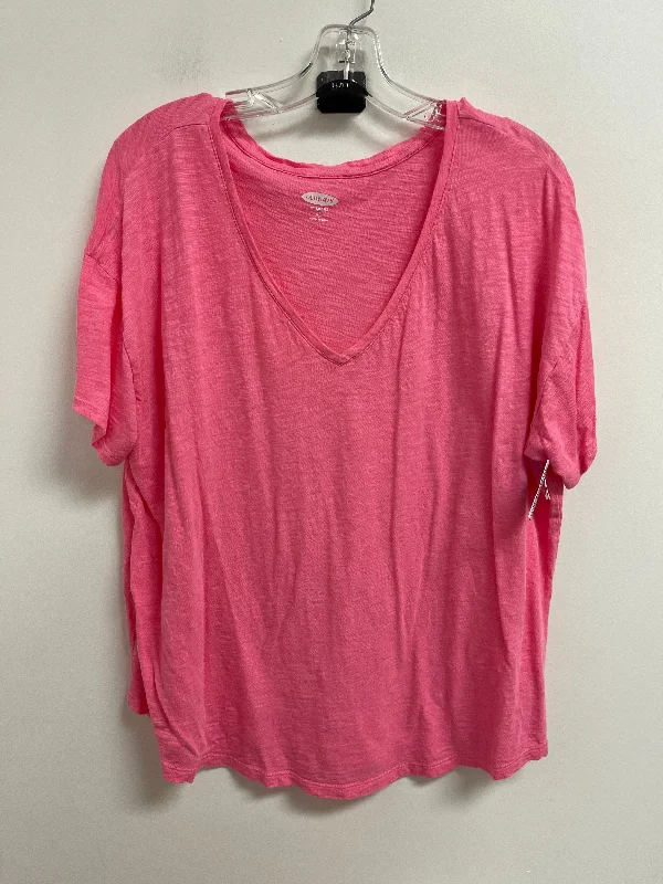 Top Short Sleeve By Old Navy In Pink, Size: Xl