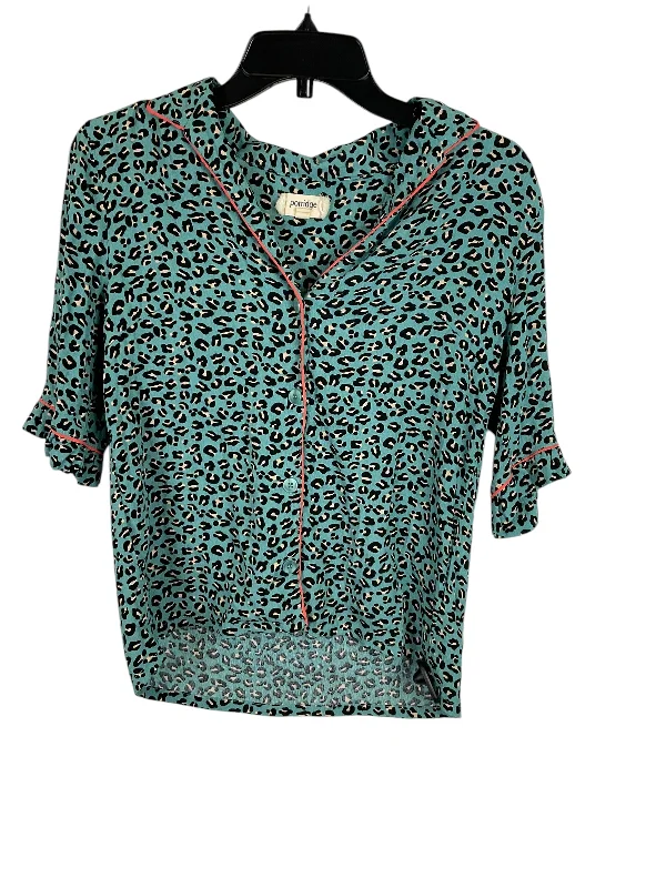 Top Short Sleeve By Porridge In Animal Print, Size: S